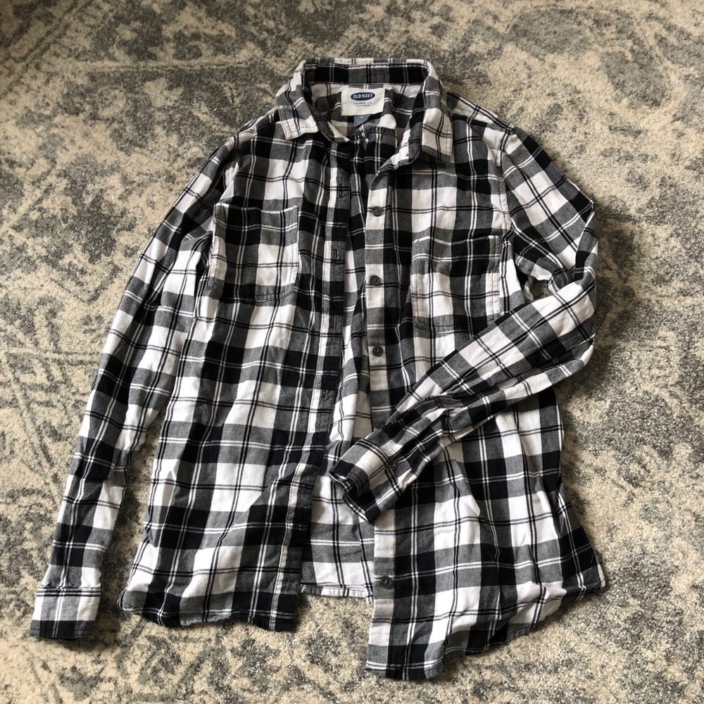 OLD NAVY plaid flannel